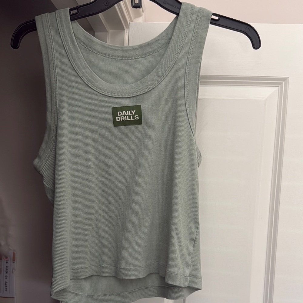 Daily Drills Sage Green Tank Top